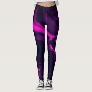 Skulder eller rosa vitaktig rök över djup rosa leggings