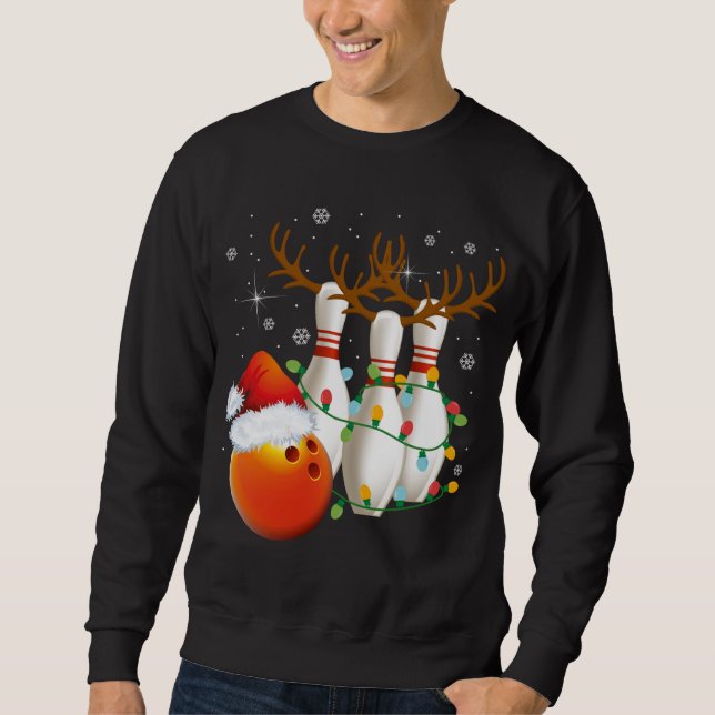 Skulder och julklappar lång ärmad tröja (Framsida)