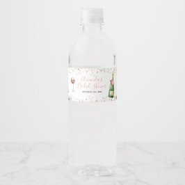 Skulder till Kärlek  Rosa Möhippa Vattenflaska Etikett