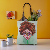 Skulder Tote Bag (Whimsical Woman - 01)