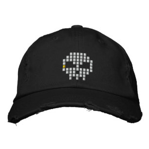 Skull 8 - bit broderad keps