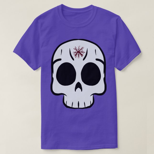 Skull aegishjalmur t shirt (Design framsida)
