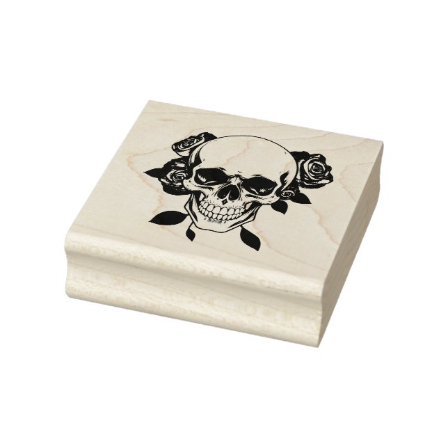 Skull and Roses Stamp Stämpel (Stämpel)