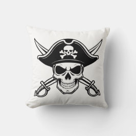 Skull and sabers kudde