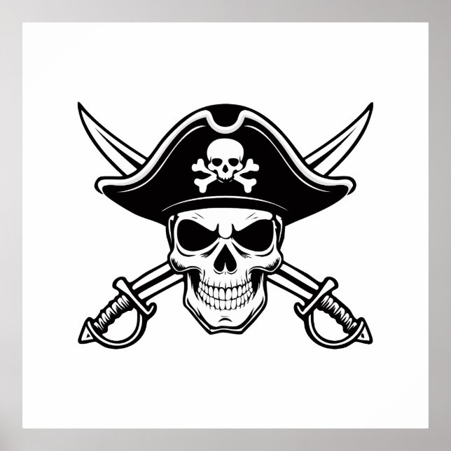 Skull and sabers poster (Framsidan)