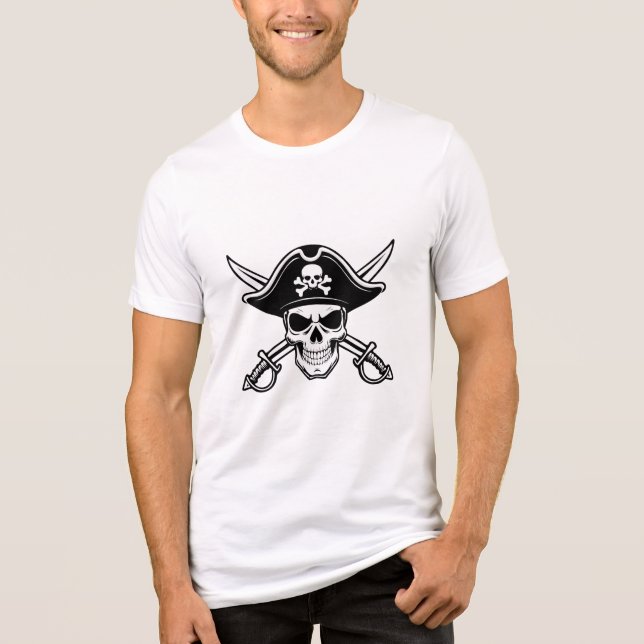 Skull and sabers t shirt (Framsida)