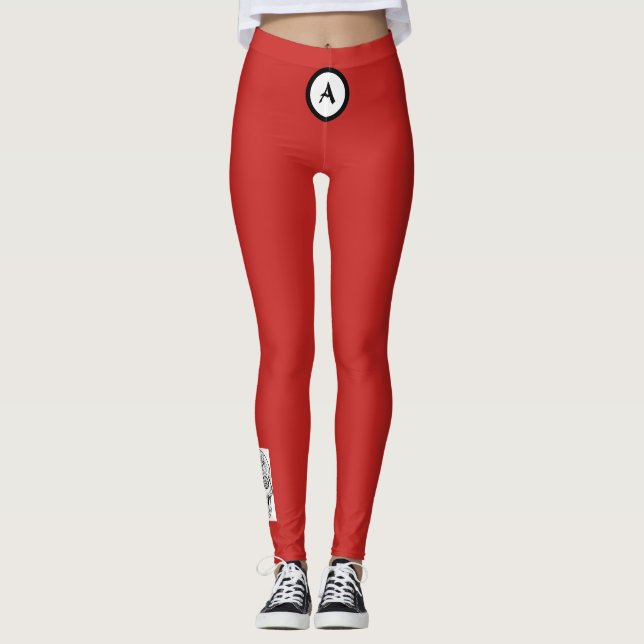 SKULL ANPASSNINGSBAR MONOGRAM Leggings (Framsida)