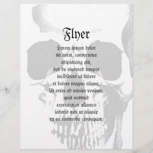 Skull Ansikte Reklamblad