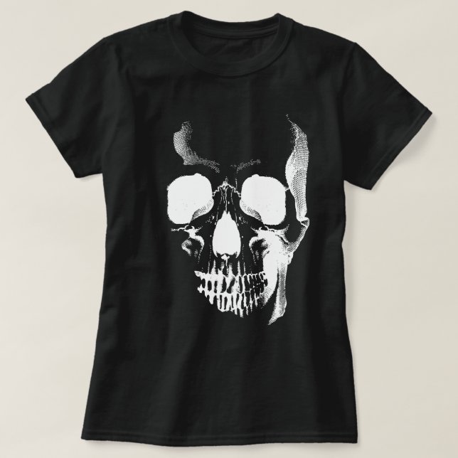 Skull Ansikte Tee Shirt (Design framsida)