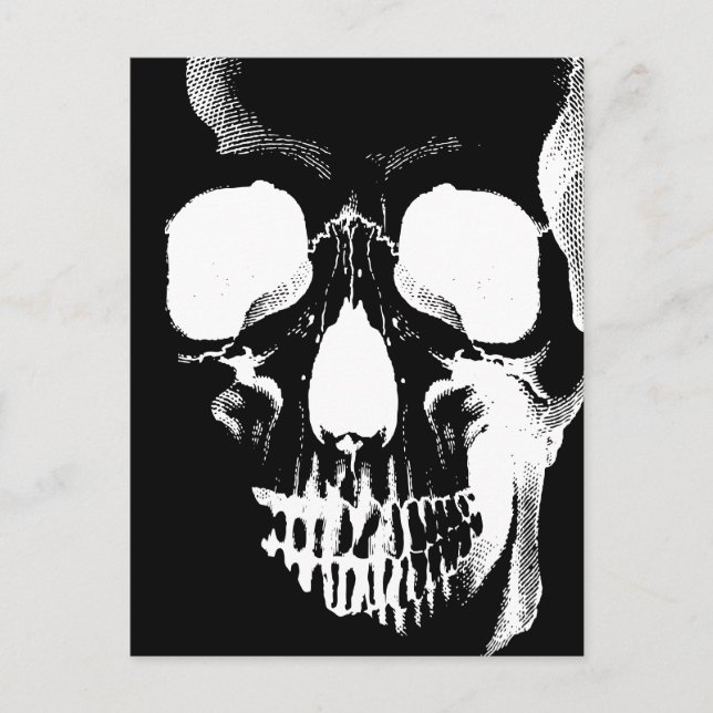 Skull Ansikte Vykort (Framsida)
