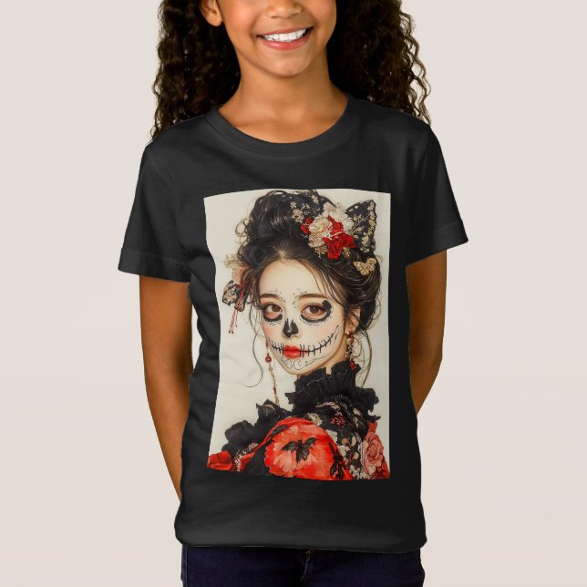 Skull Ansikte Woman T Shirt (Framsida)