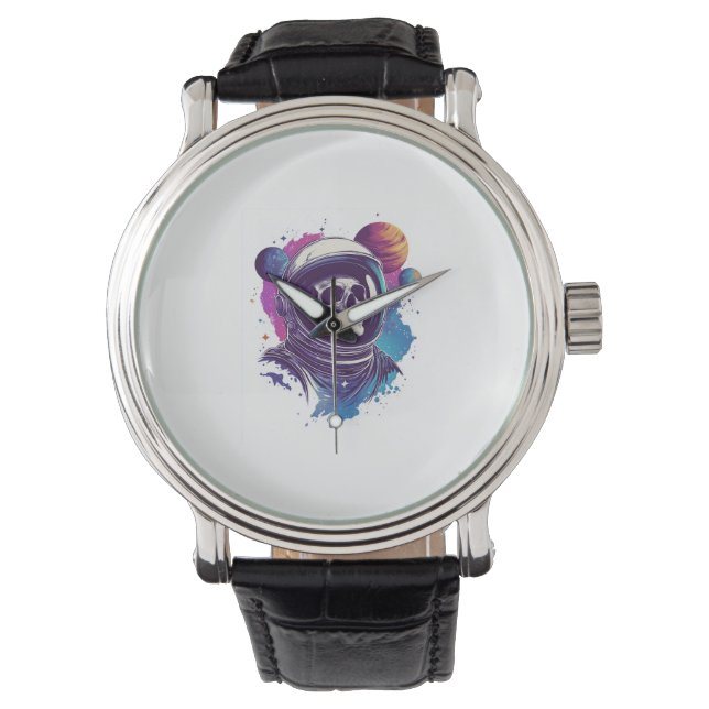 Skull Astronaut Explorer Armbandsur (Framsida)