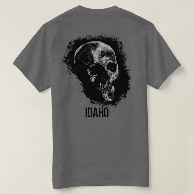 SKULL AV IDAHO T SHIRT (Design baksida)