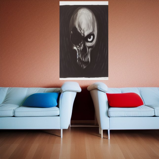 Skull av rent ondskefullt | AI Art Poster (Skapare uppladdad)