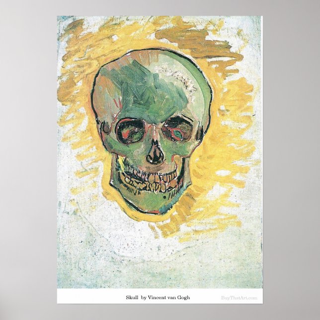Skull av Vincent van Gogh Poster (Framsidan)