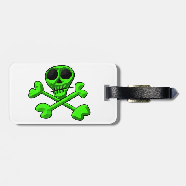 Skull Bagagebricka (Baksida Vågrät)