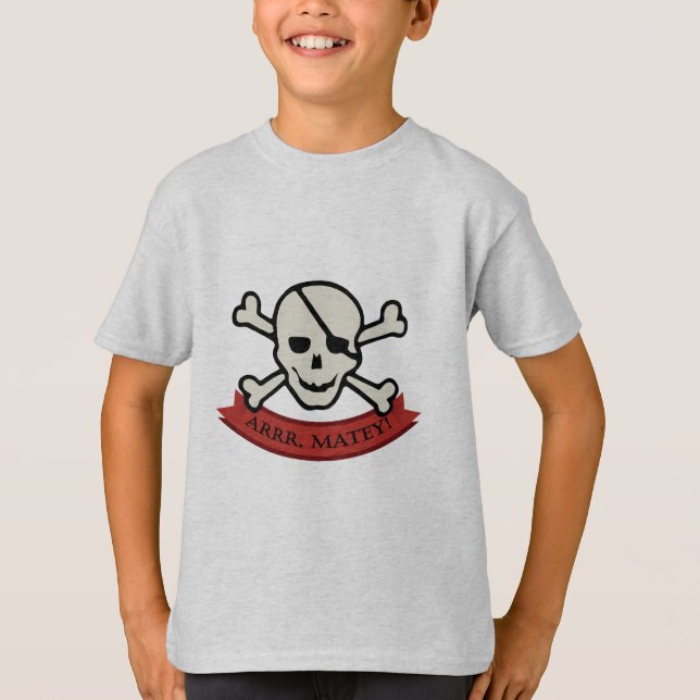 Skull - Barns grundläggande T-Shirt (Framsida)