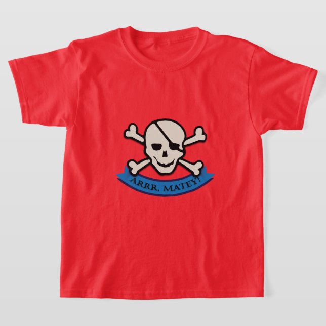 Skull - Barns grundläggande T-Shirt (Laydown)