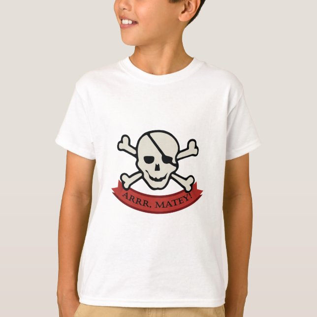 Skull - Barns grundläggande T-Shirt (Framsida)