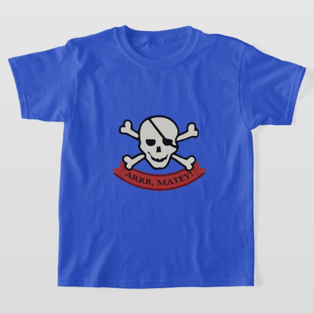 Skull - Barns grundläggande T-Shirt (Laydown)
