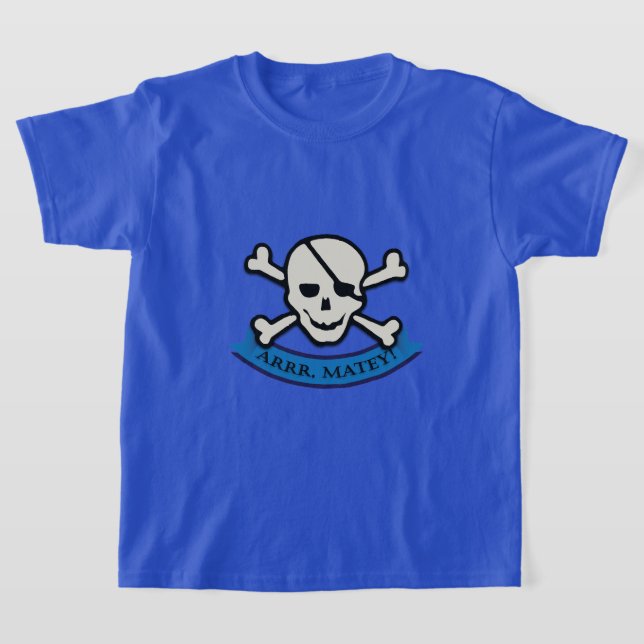 Skull - Barns grundläggande T-Shirt (Laydown)