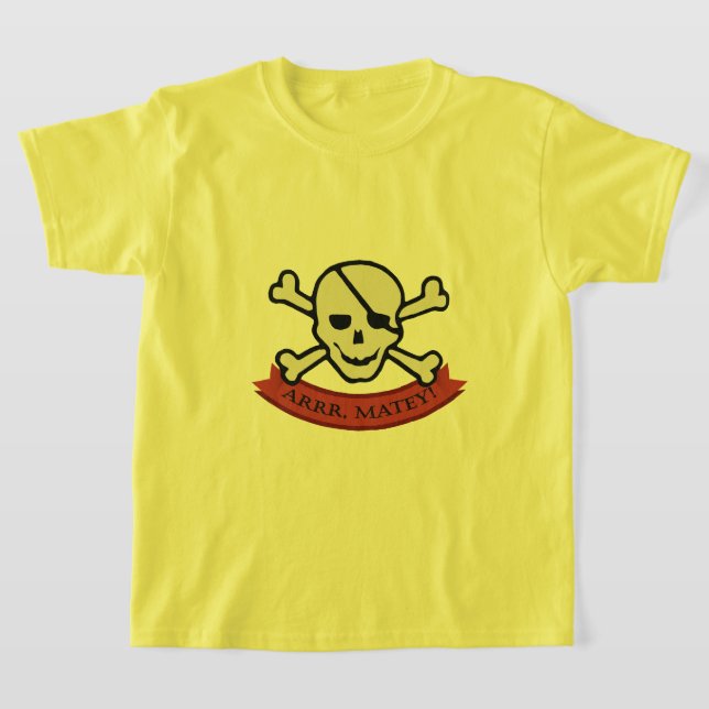 Skull - Barns grundläggande T-Shirt (Laydown)