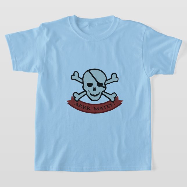 Skull - Barns grundläggande T-Shirt (Laydown)