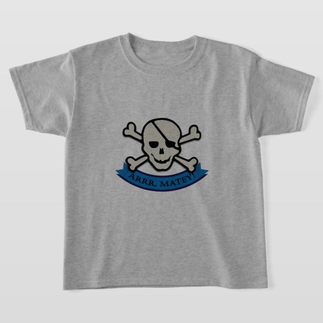 Skull - Barns grundläggande T-Shirt (Laydown)