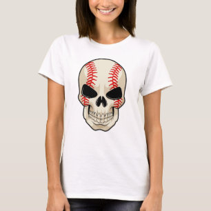Skull Baseball Sports T Shirt