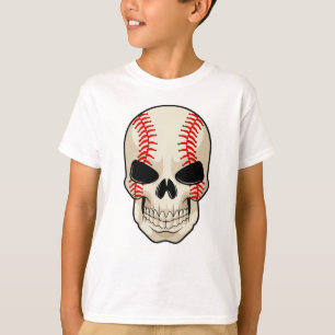 Skull Baseball Sports T Shirt