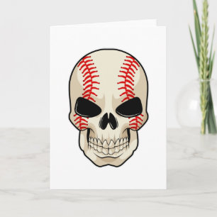 Skull Baseboll Sport Kort