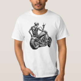 "Skull-Biker" auf heisser Maschine T Shirt