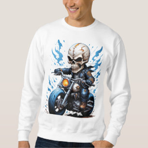 Skull-Biker Lång Ärmad Tröja
