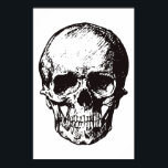 Skull Black White Pop Art Fantasy Art Heavy Metall Poster<br><div class="desc">Fantasy Art Skull Skeleton Poster Print - Black & White Heavy Metall Punk Sten College Popp Art</div>