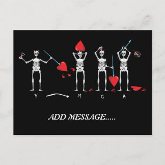 SKULL; BLACKBEARD YMCA VYKORT