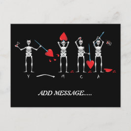 SKULL; BLACKBEARD YMCA VYKORT