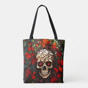 Skull Bok Bag Birthday Gift Add Namn Tygkasse