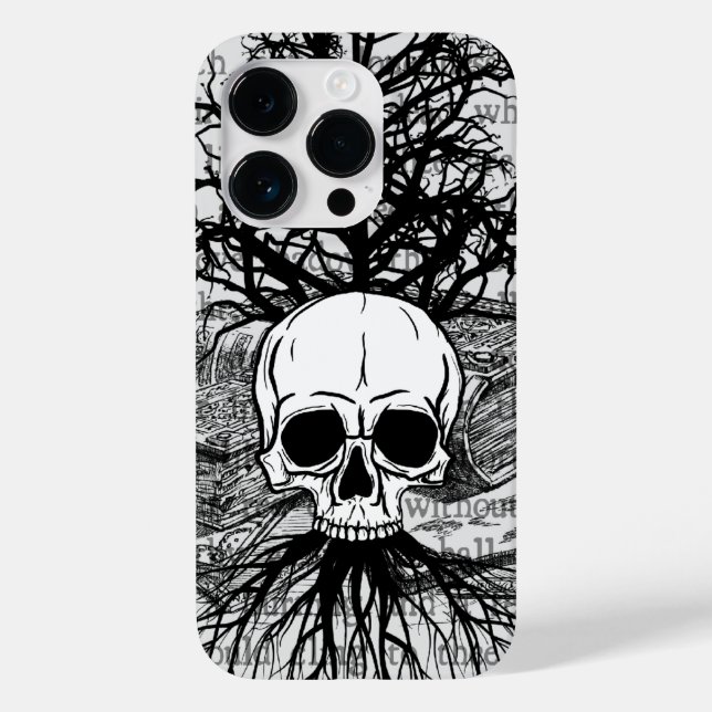 Skull & Bokar Fodral-Mate iphone case (Baksida)