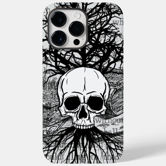 Skull & Bokar Fodral-Mate iphone case (Baksida)