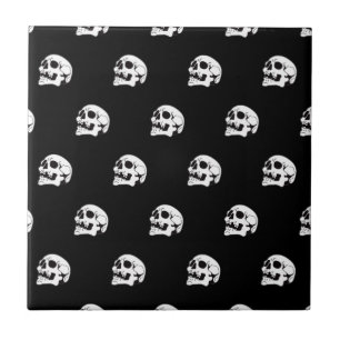 Skull Bone Mönster II Kakelplatta