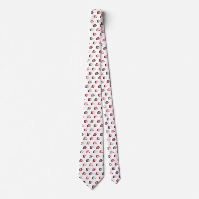 Skull Bone Mönster Neck Tie Slips (Framsida)