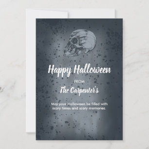 Skull & Bones Halloween-kort Inbjudningar