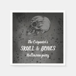 Skull & Bones Halloween Pappersservett