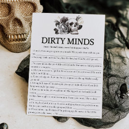 Skull Bride eller Die Bachelorette Game Dirty Mind Inbjudningar