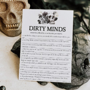 Skull Bride eller Die Bachelorette Game Dirty Mind Inbjudningar