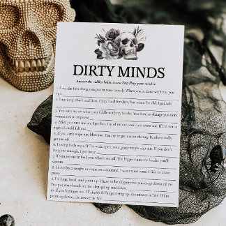 Skull Bride eller Die Bachelorette Game Dirty Mind Inbjudningar