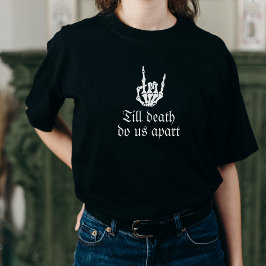 Skull Bride eller Die Till DödsBachelorette T Shirt