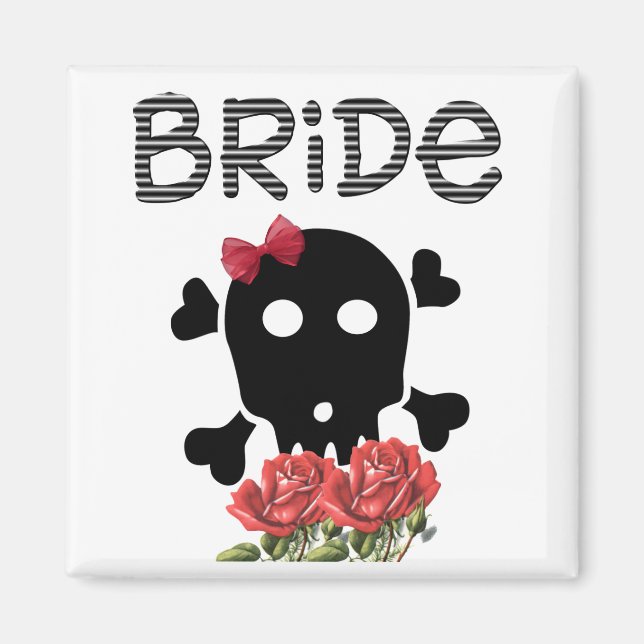 Skull Bride Magnet (Framsidan)