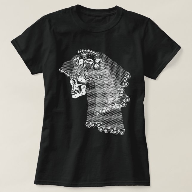Skull Bride T-Shirt (Design framsida)