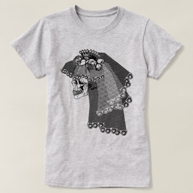 Skull Bride T-Shirt (Design framsida)